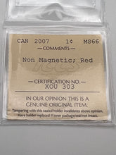 Canada One Cent 2007 MS-66 ICCS-Non Magnetic
