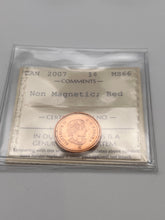 Canada One Cent 2007 MS-66 ICCS-Non Magnetic