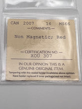 Canada One Cent 2007 MS-66 ICCS-Non Magnetic