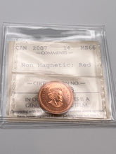 Canada One Cent 2007 MS-66 ICCS-Non Magnetic