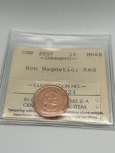 Canada One Cent 2007 MS-66 ICCS-Non Magnetic