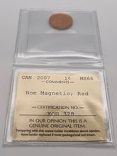 Canada One Cent 2007 MS-66 ICCS-Non Magnetic