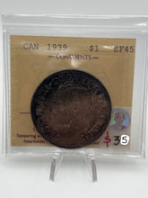 Canada Silver One Dollar 1939 EF45  ICCS