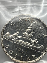 Canada Silver One Dollar 1951 MS-60 ICCS