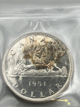Canada Silver One Dollar 1951 MS-63 ICCS