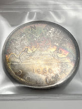 Canada Silver One Dollar 1966 MS-64 ICCS-Large beads