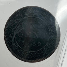 CANADA ONE CENT 1859 ICCS F-12 DP N9#1-CORROSION