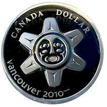 2010 Canada Special Edition Proof Silver Dollar - The Sun