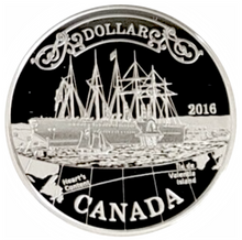 2016  Canada Silver Proof Dollar-150th Anniversary  of the Transatlantic Cable