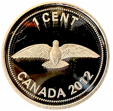 2012 Canada Farewell to Penny One 1 Cent Pure .9999 Silver