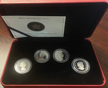 2004 Canada Fifty Cents Sterling Silver- Effigies of Queen Elizabeth II-4 Coin Set