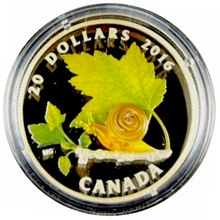 2016 20 Dollars Fine Silver Coin, Little Creatures-Snail