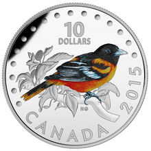 2015 $10 Ten Dollars-Fine Silver 5 Coins Set- Colourful Songbirds of Canada