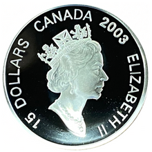 2003 $15 Fifteen Dollars YEAR OF THE RAM- Sterling Silver Coin And Stamp Set