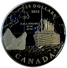 2012 Canada Fine Silver Proof $10 RMS Titanic, Ten Dollars