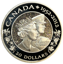 2012 20 Dollars Fine Silver Coin-The Queen's Diamond Jubilee