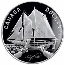 2021 Canada Silver Proof Dollar-100th Anniversary of Bluenose