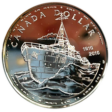 2010 Canada Silver Brillant Uncirculated Dollar-100th Anniversary of the Canadian Navy