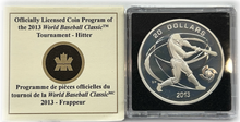 2013 20 Dollars Fine Silver Coin-World Baseball Classic Tournament-Hitter