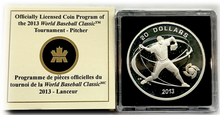 2013 20 Dollars Fine Silver Coin-World Baseball Classic Tournament-Pitcher