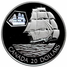 2001 Canada 20 Dollars Transportation on Land, Sterling coin # 5 The Marco Polo