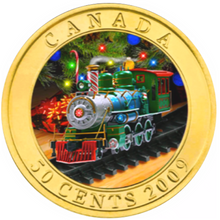 2009 Canada Nickel Half Dollar-50 Cents Toy Train - Lenticular Coin