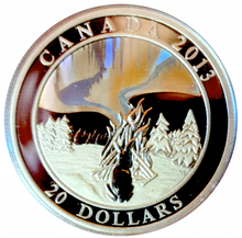 2013 Canada 20 Dollars, Fine Silver coin- A Story of the Northern Lights-The Great Hare