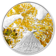 2014 20 Dollars Fine Silver Coin-Canadian Maple Leaf Canopy-Autumn Allure