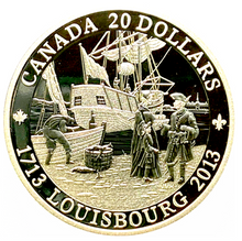 2013 20 Dollars Fine Silver Coin-300th Anniversary of Louisbourg