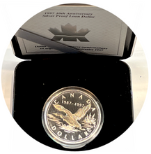 1997 Canada Sterling Silver, 10th Anniversary, Proof Loon Dollar