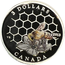 2013 $3 Three Dollars-Animal Architects series-Bee and Hive
