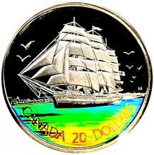 2005 Canada 20 Dollars Tall Ship Collection Fine Silver, Three-Masted Ship Hologram