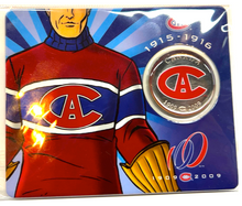 2009 Fifty Cents-Montreal Canadiens Centennial 1909-Complete set, 6 Coins and an Album