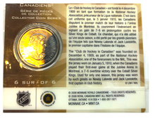 2009 Fifty Cents-Montreal Canadiens Centennial 1909-Club de Hockey le Canadien