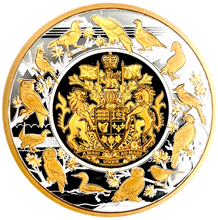 2012 Canada 5 oz. Pure Silver Coin – Heraldic Landscape: Birds of Canada