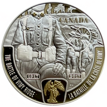 2017  Canada 1 oz Fine Silver 20$ First World War Battlefront Series-The Battle of Vimy Ridge