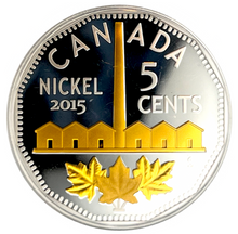 2015 Canada Five Cents  Fine Silver-legacy of the Canadian Nickel-The Identification of Nickel