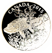 2015 20$ Fine Silver Coin-North American Sportfish- Northern Pike