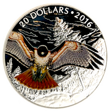 2016 Canada 20 Dollars Fine Silver Coin-Regal Red-Tailed Hawk