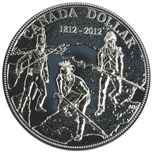 2012 Canada Brillant Uncirculated Silver Dollar-200th Anniversary of the War 1812