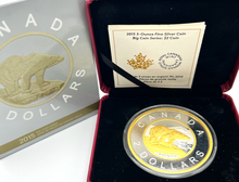 2015 Canada 5-Ounce Fine Silver-Big Coin Series-$2 Coin