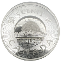 2025 Canada 5-cent Fine Silver Coin, Multilayered Beaver