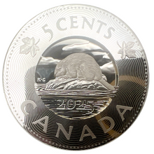 2025 Canada 5-cent Fine Silver Coin, Multilayered Beaver