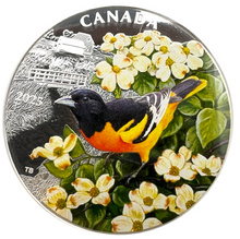 2025 Canada 20 Dollars Fine Silver Coin, Colourful Birds-Baltimore Oriole