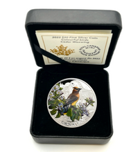 2022 Canada 20 Dollars Fine Silver Coin, Colourful Birds-Cedar Waxwing