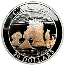 2004 Canada 20 Dollars Natural Wonders,  Fine Silver coin- Hopewell Rocks