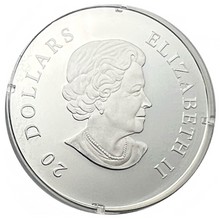 2011 Canada 20 Dollars Fine Silver Coin, Crystal Snowflake Series-Emerald