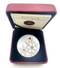 2011 Canada 20 Dollars Fine Silver Coin, Crystal Snowflake Series-Hyacinth
