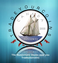 2018 Canada Fine Silver Colourised Dime Proof Bluenose - 10 Cents