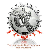 1983 Canada Silver Brillant Uncirculated Dollar-World University Games